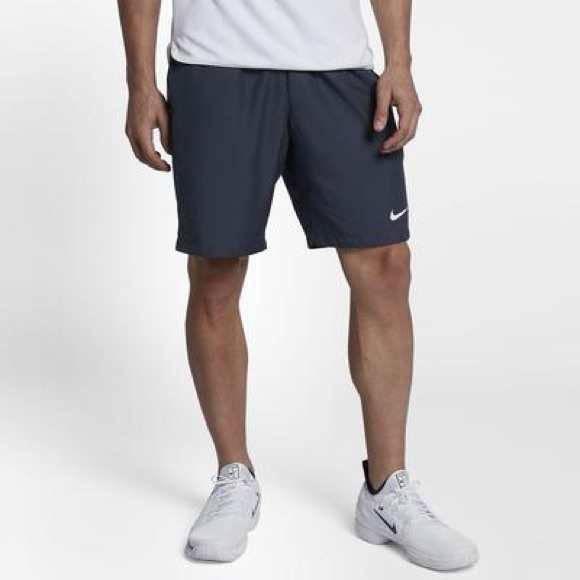 Nike men’s dry 9inch tennis shorts- thunder blue/white - Picture 2 of 9